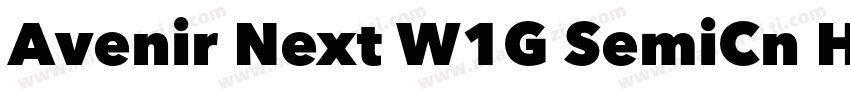Avenir Next W1G SemiCn Heavy Italic字体转换